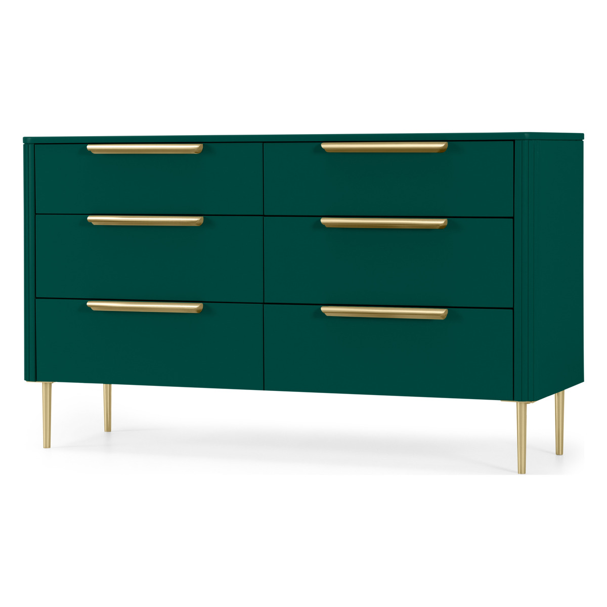Ebro Wide Chest of Drawers, Peacock Green – image 2
