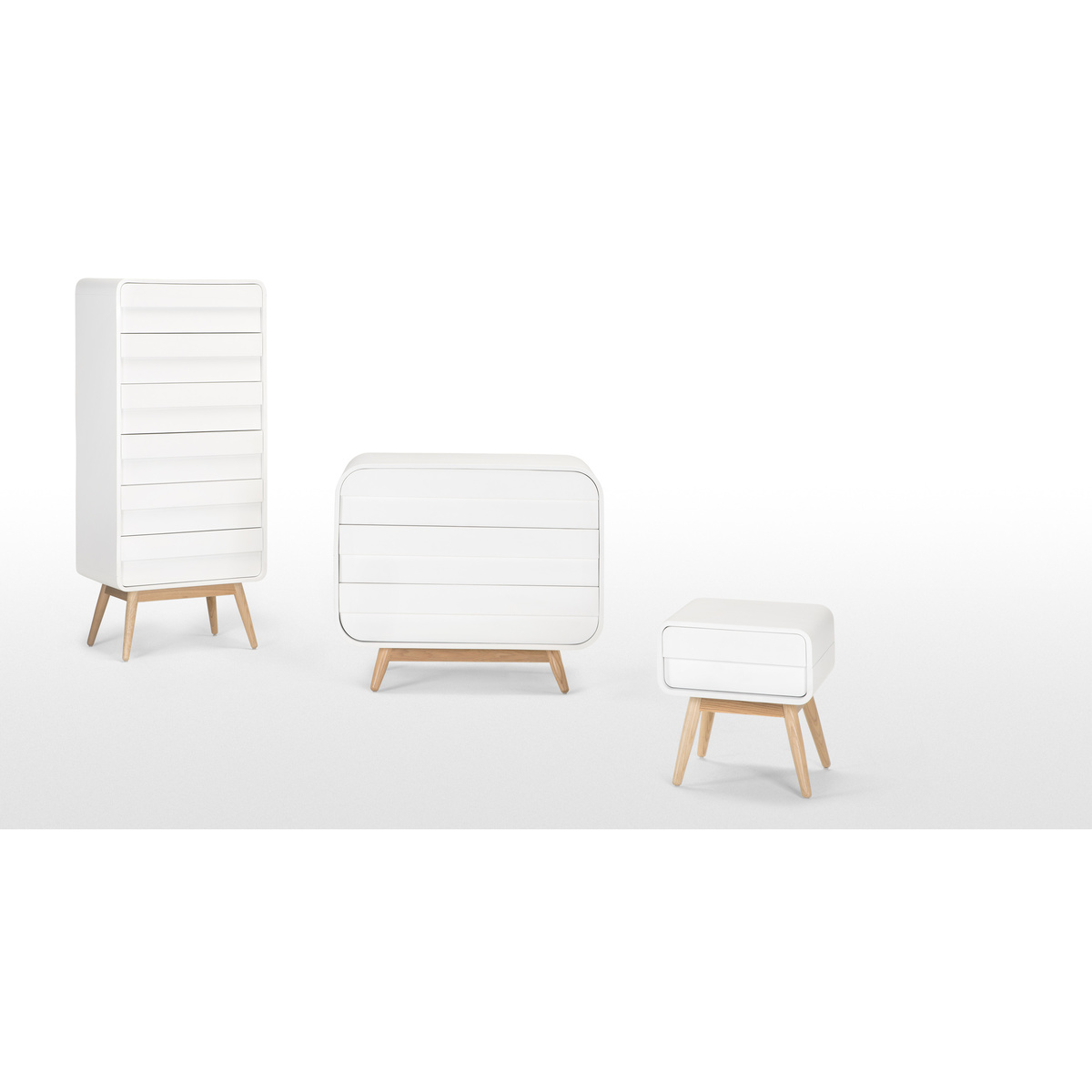 Esme Chest of Drawers, White and Ash – image 8