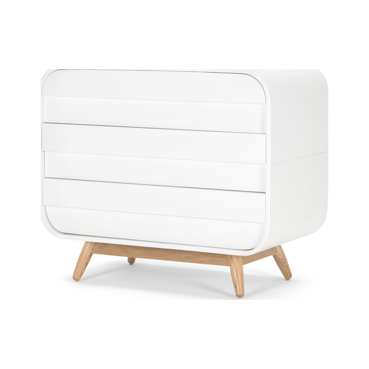 Esme Chest of Drawers, White and Ash – image 2