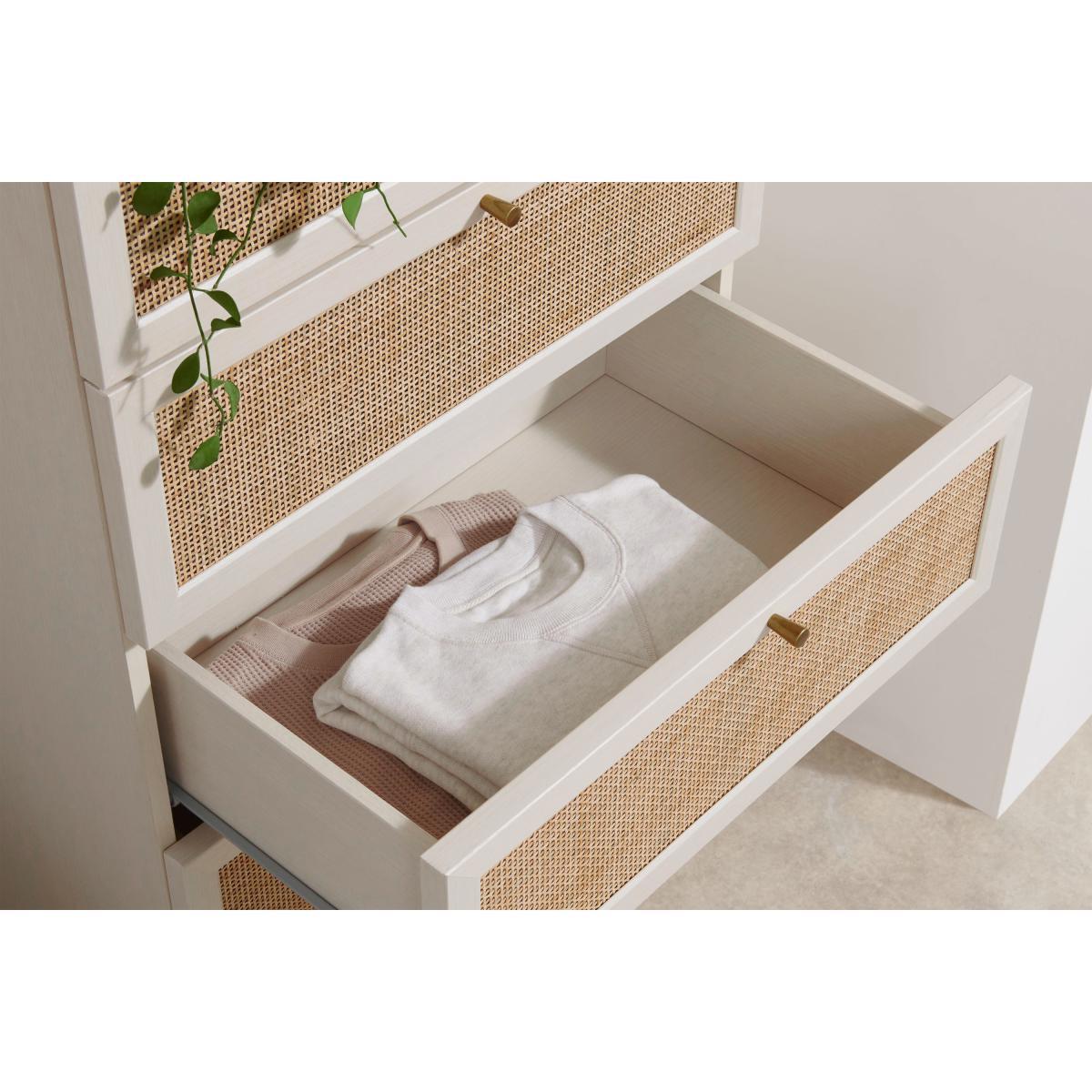 Pavia Tallboy, Natural Rattan & White Oak Effect – image 5