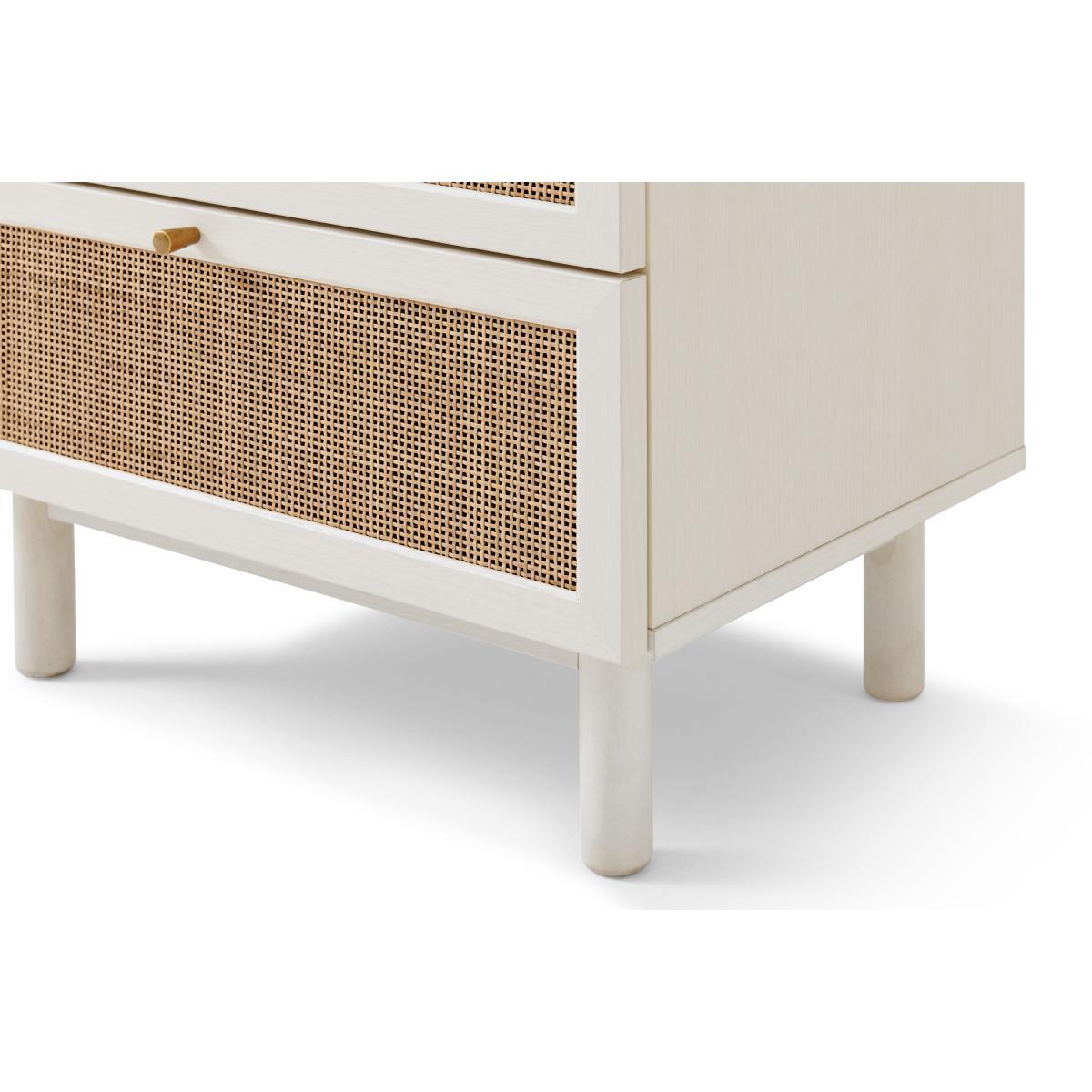 Pavia Tallboy, Natural Rattan & White Oak Effect – image 7