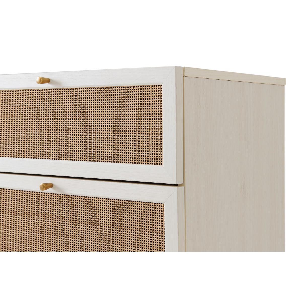 Pavia Tallboy, Natural Rattan & White Oak Effect – image 8