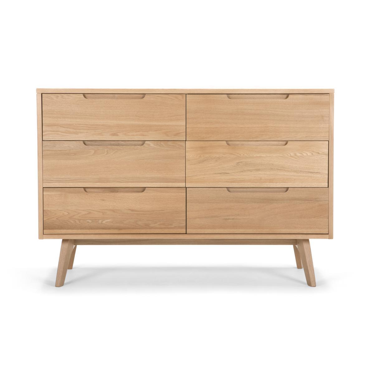 Jenson Wide Chest of Drawers, Oak – image 2