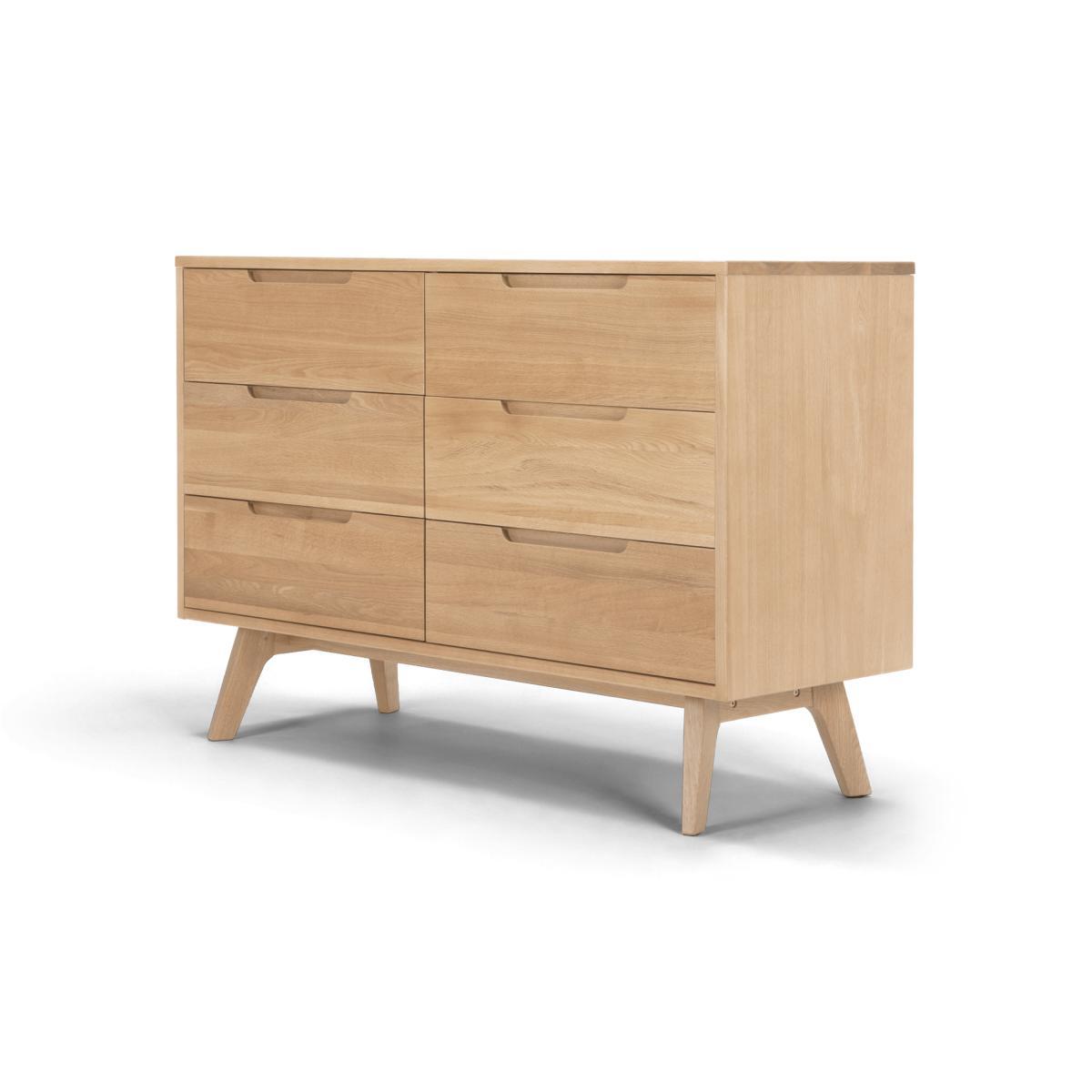 Jenson Wide Chest of Drawers, Oak – image 3