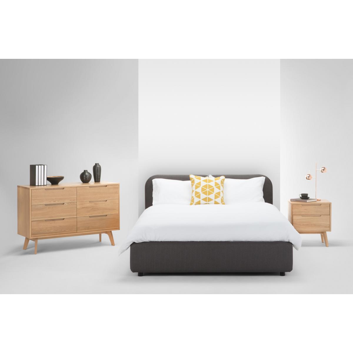 Jenson Wide Chest of Drawers, Oak – image 4
