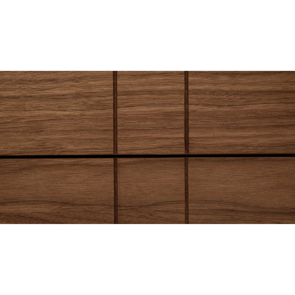 Keaton Wide Chest of Drawers, Walnut & Brass – image 7