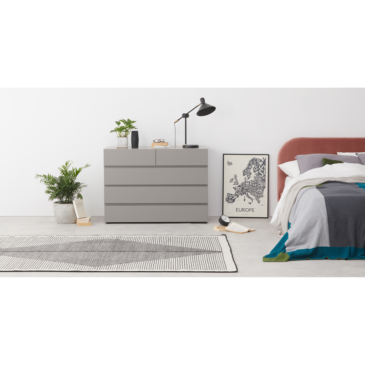 Senisa Chest Of Drawers, Matt Grey – image 3