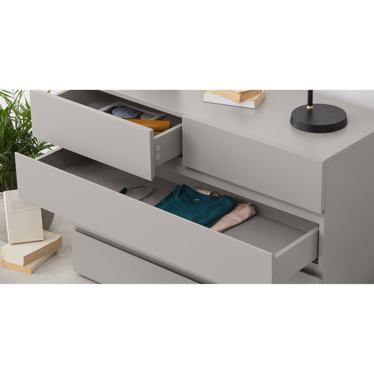 Senisa Chest Of Drawers, Matt Grey – image 6
