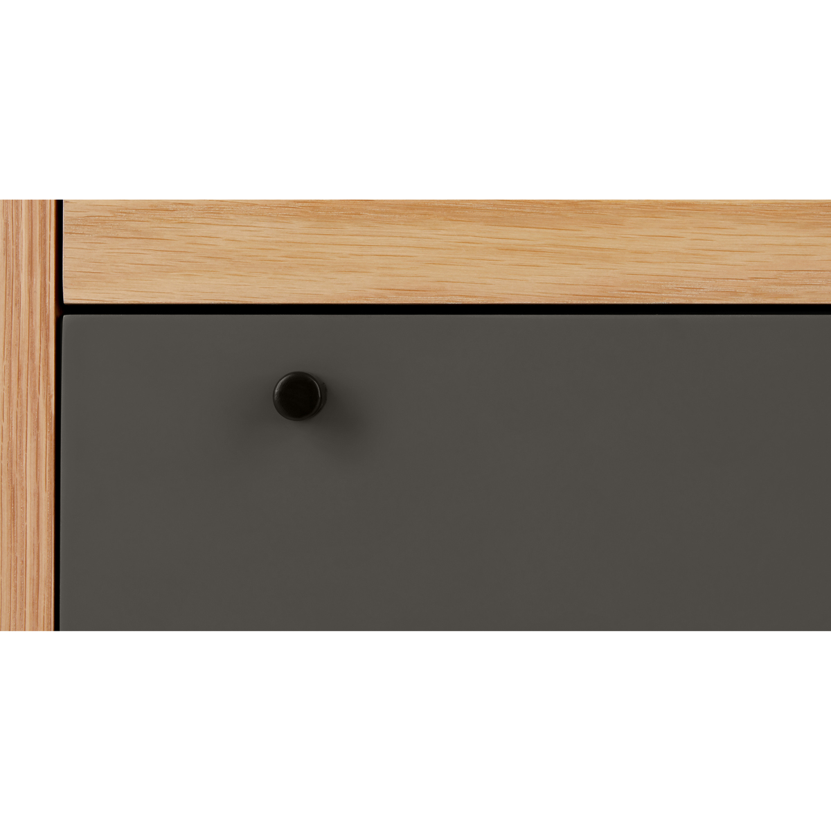 Campton Tall Multi Chest of Drawers, Oak & Grey – image 6