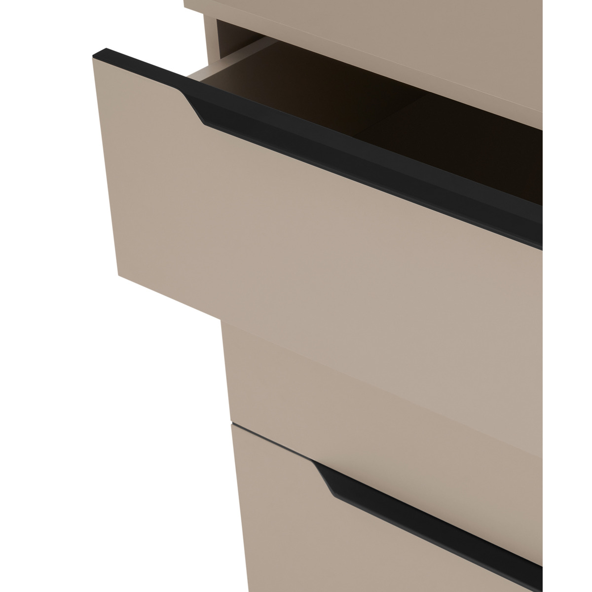 Damien Chest of Drawers, Cappuccino & Black – image 5