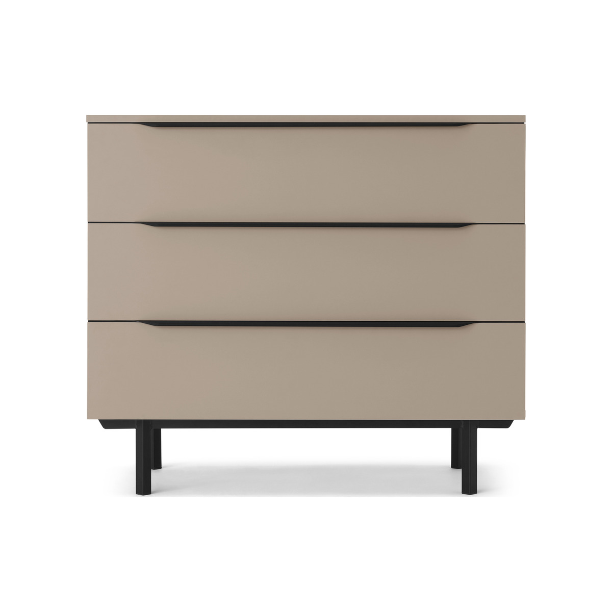 Damien Chest of Drawers, Cappuccino & Black – image 1