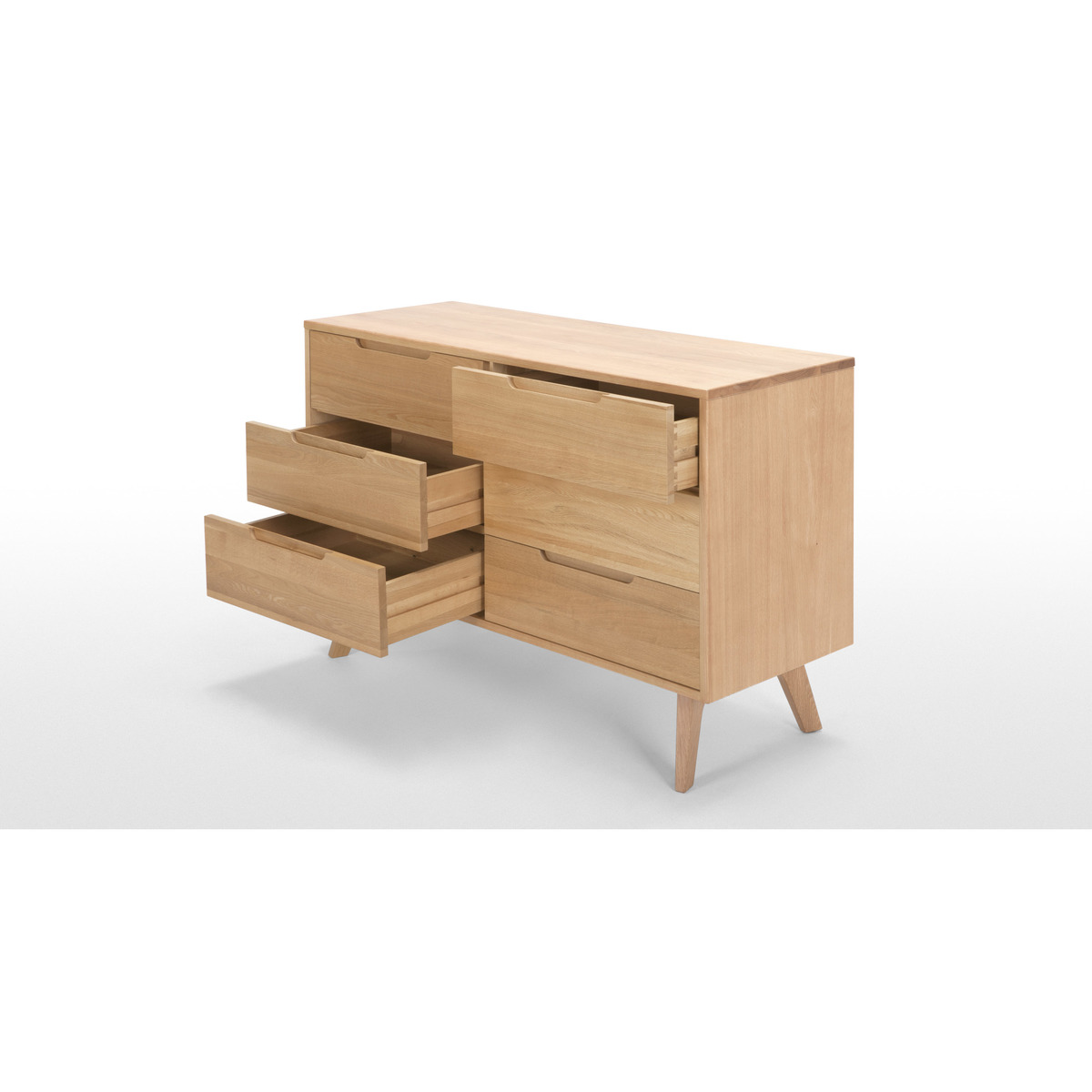 Jenson Wide Chest of Drawers, Oak – image 5