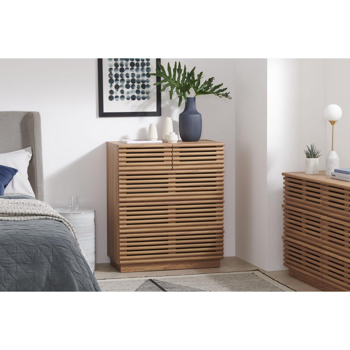 Tulma Tall Chest of Drawers, Oak Effect – image 4
