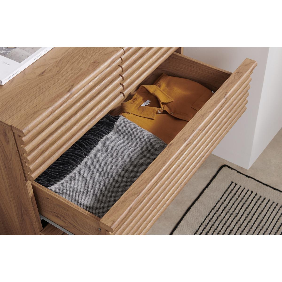 Tulma Tall Chest of Drawers, Oak Effect – image 5