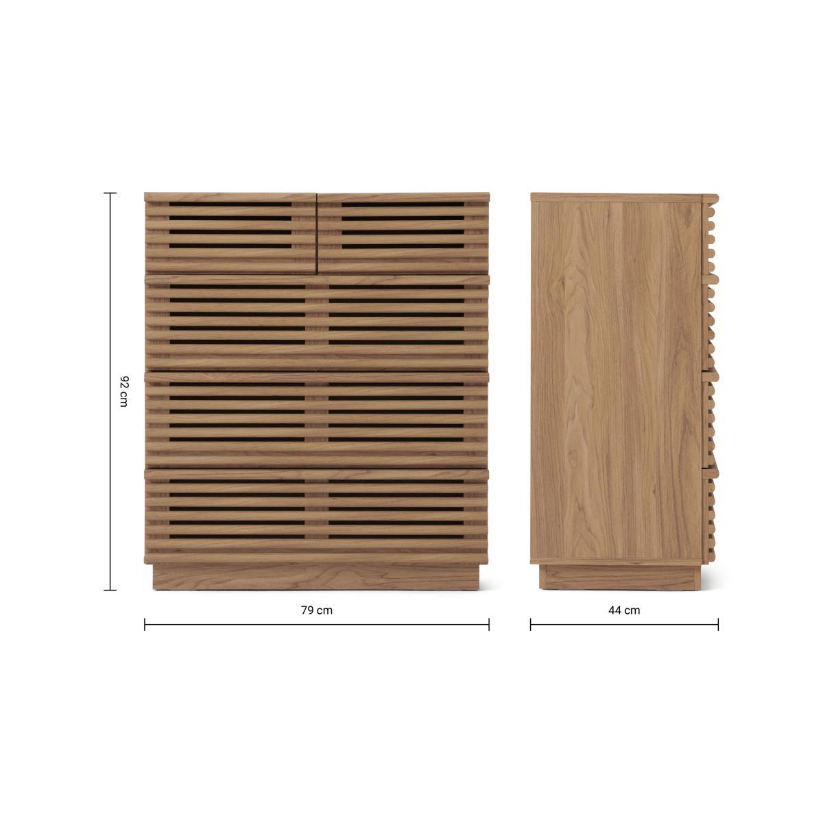 Tulma Tall Chest of Drawers, Oak Effect – image 10