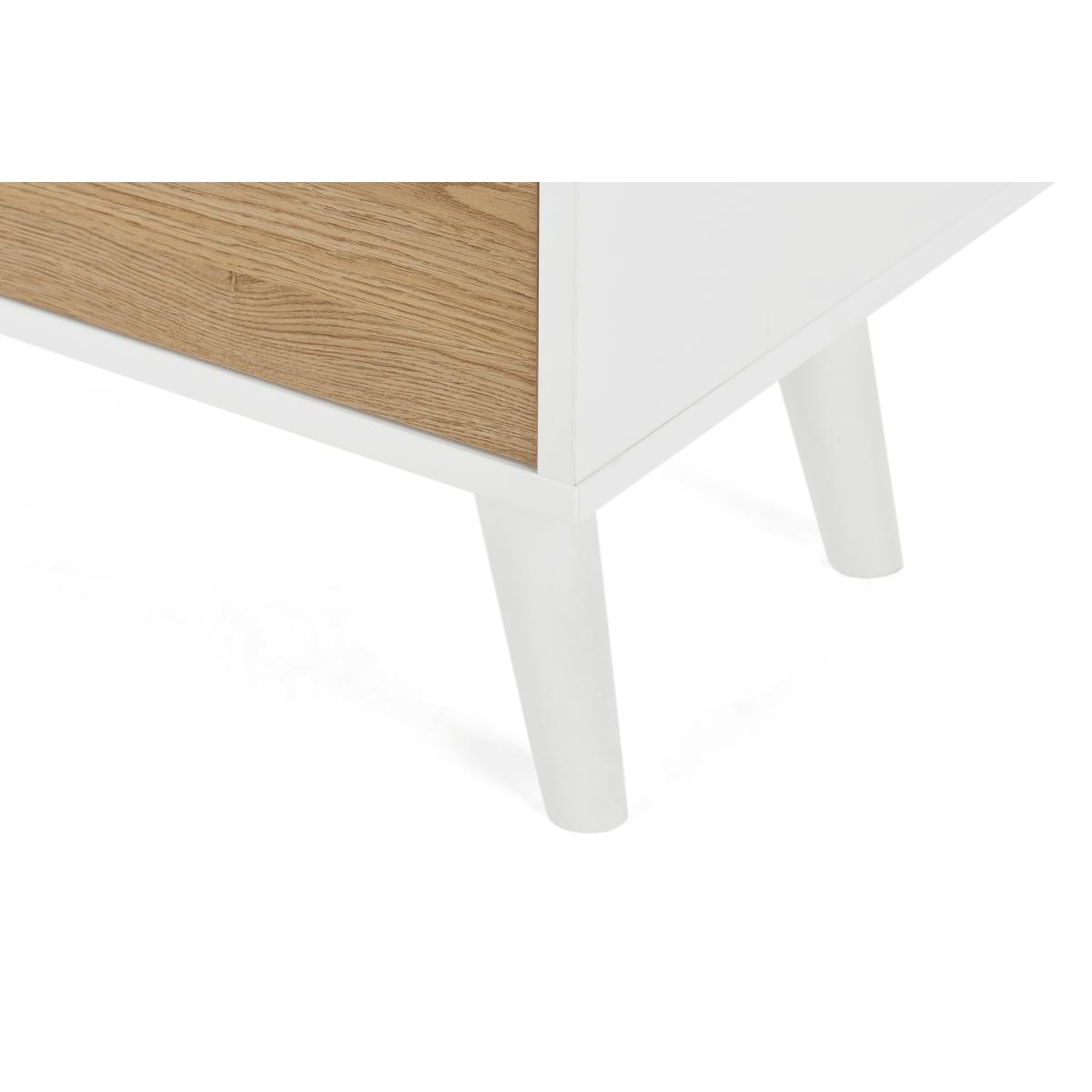 Larsen Wide Chest Of Drawers, Oak & White – image 5