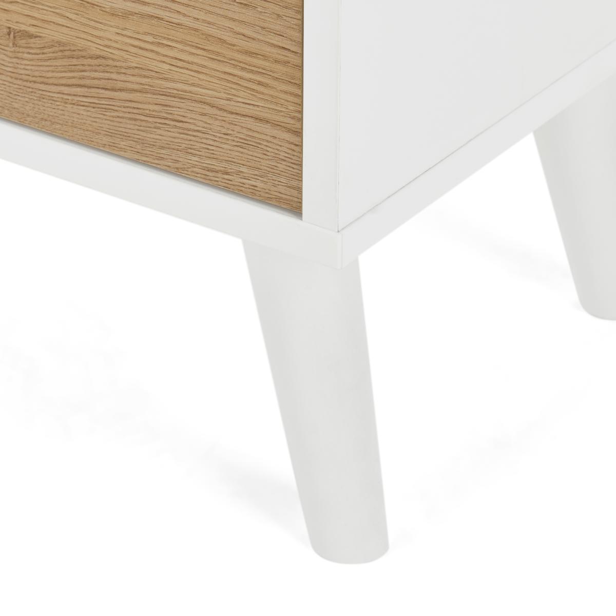 Larsen Wide Chest Of Drawers, Oak & White – image 10