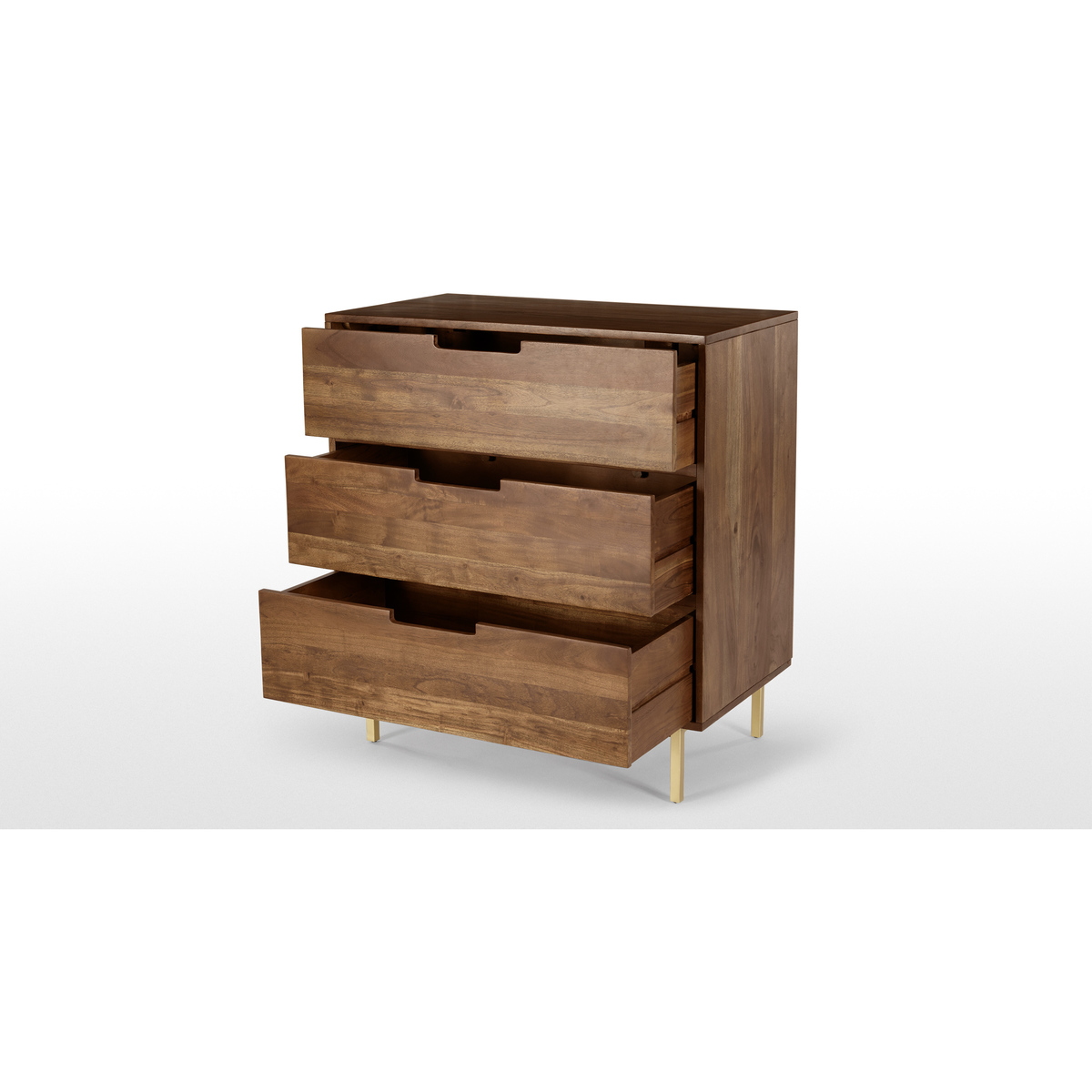 Tayma Chest of Drawers, Acacia Wood & Brass – image 7