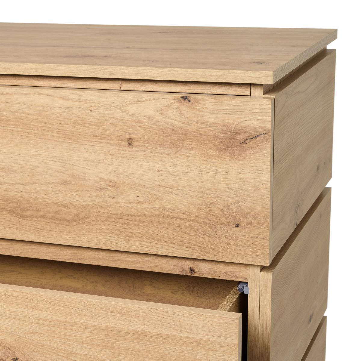 Erma 4 Drawer Chest of Drawers. Distressed Oak – image 6