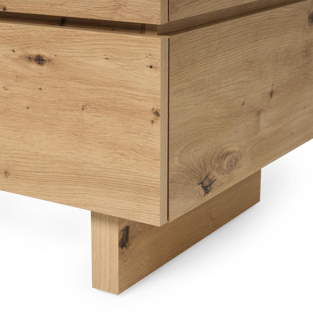 Erma 4 Drawer Chest of Drawers. Distressed Oak – image 7