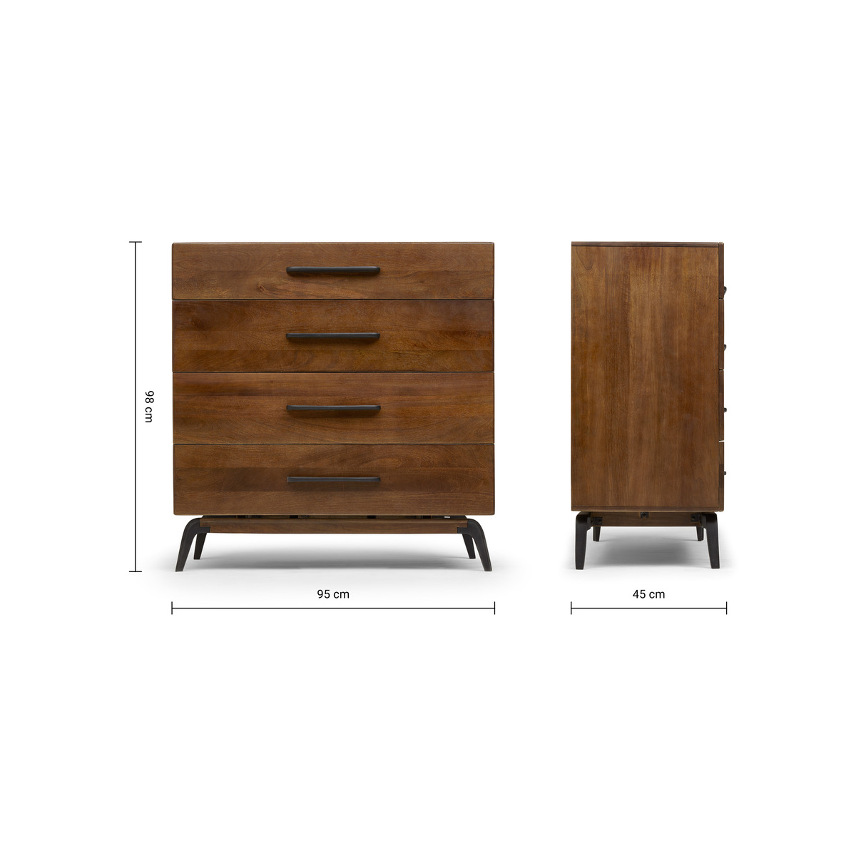 Lucien Chest of Drawers, Dark Mango Wood – image 7