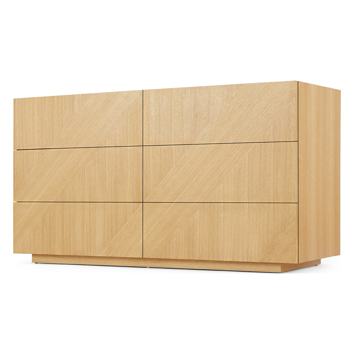 Hazzard Wide Chest of Drawers, Oak – image 2