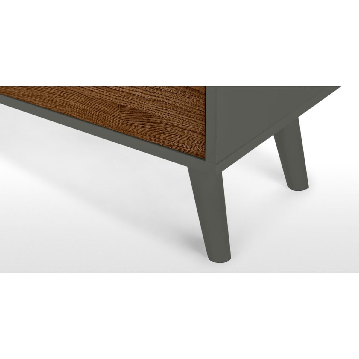 Larsen Wide Chest Of Drawers, Walnut Effect & Grey – image 3