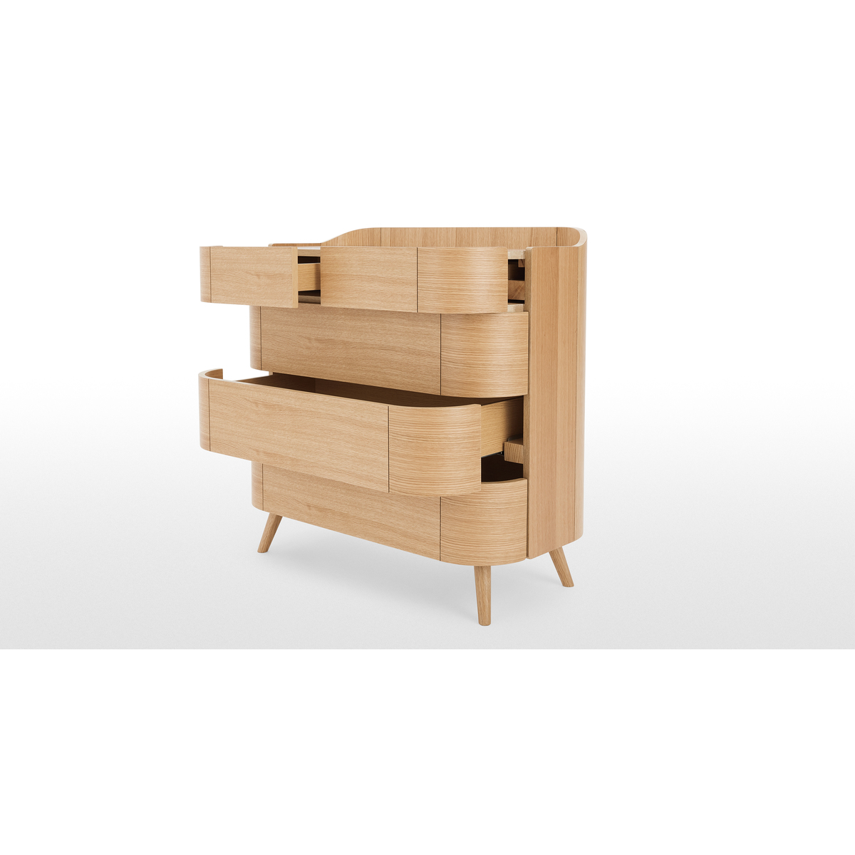 Ada 5 Drawer Chest of Drawers, Oak – image 6