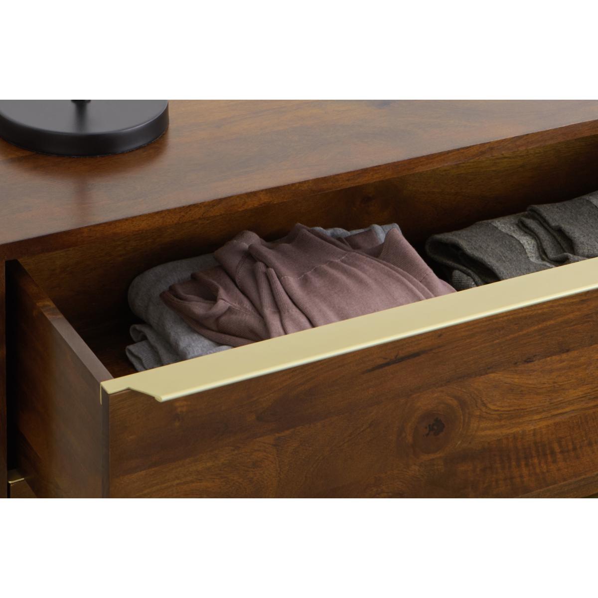 Anderson Chest of Drawers, Mango Wood & Brass – image 5