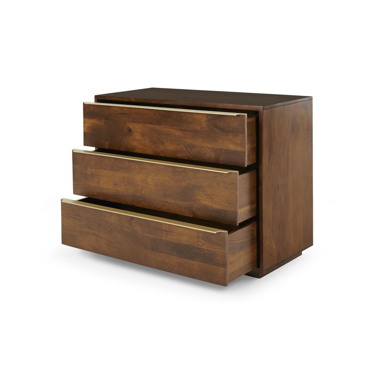 Anderson Chest of Drawers, Mango Wood & Brass – image 6