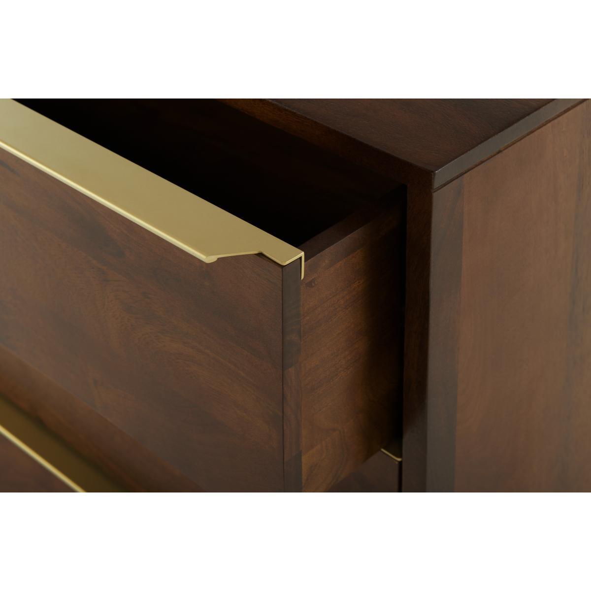 Anderson Chest of Drawers, Mango Wood & Brass – image 7