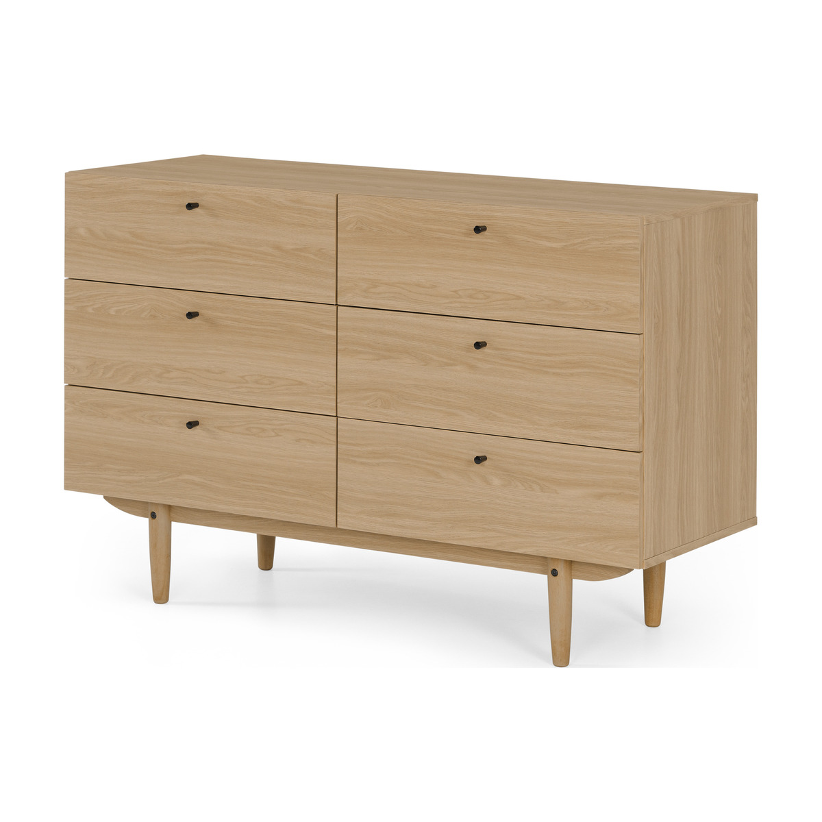Asger Wide Chest of Drawers, Oak Effect – image 2