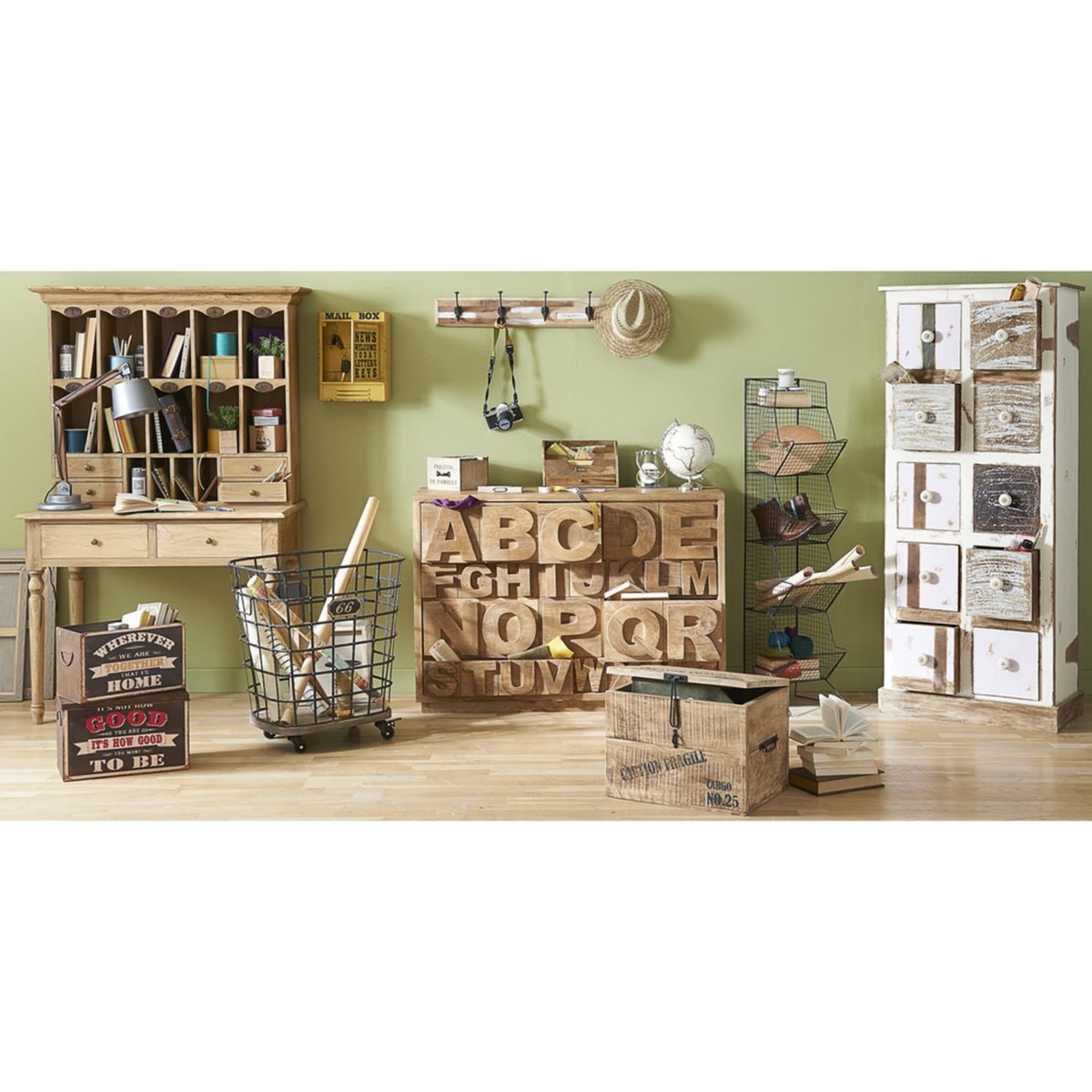 Mango wood cabinet Alphabet – image 8