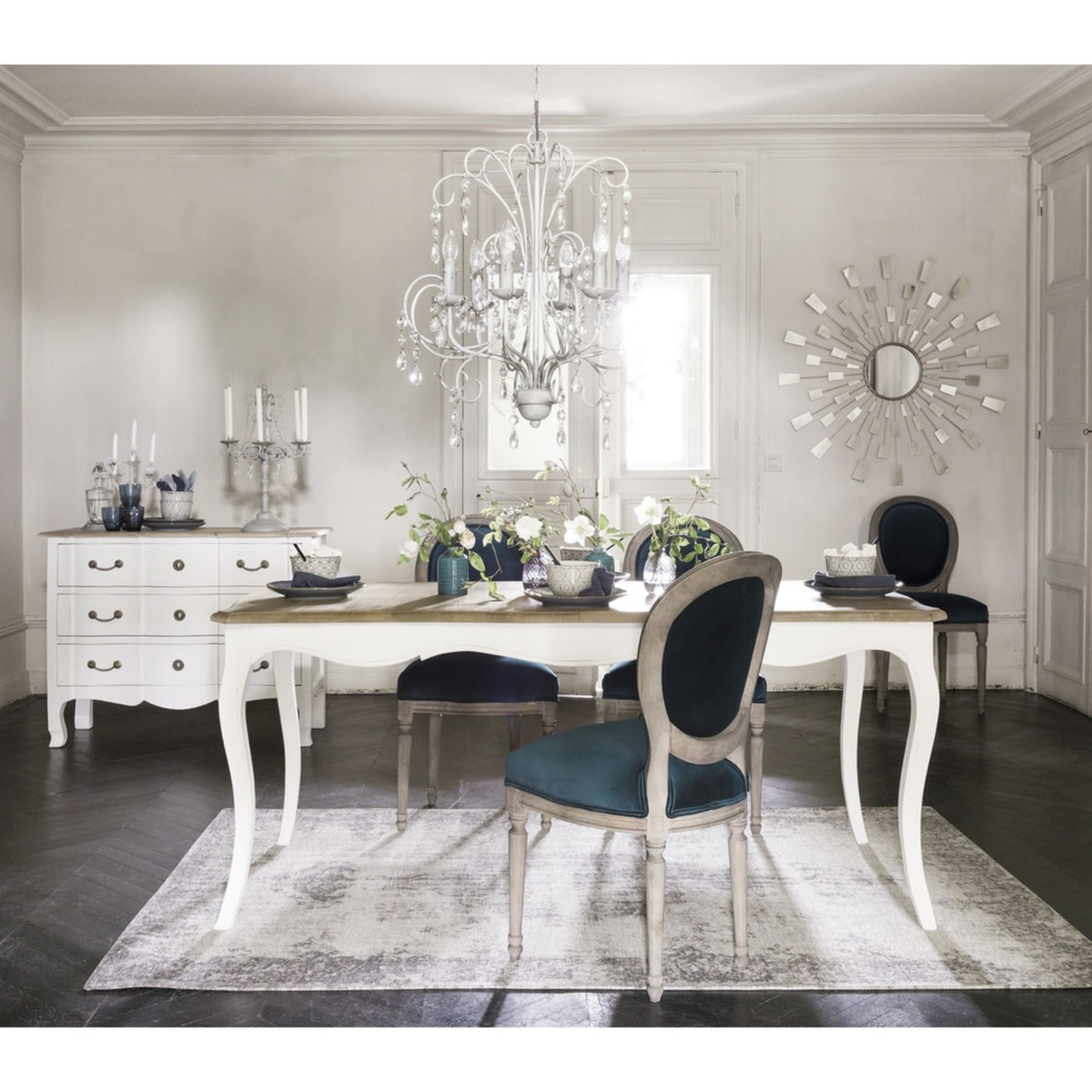 White Acacia and Mango Chest of Drawers Versailles – image 6