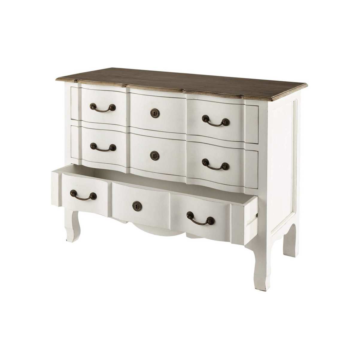 White Acacia and Mango Chest of Drawers Versailles – image 2