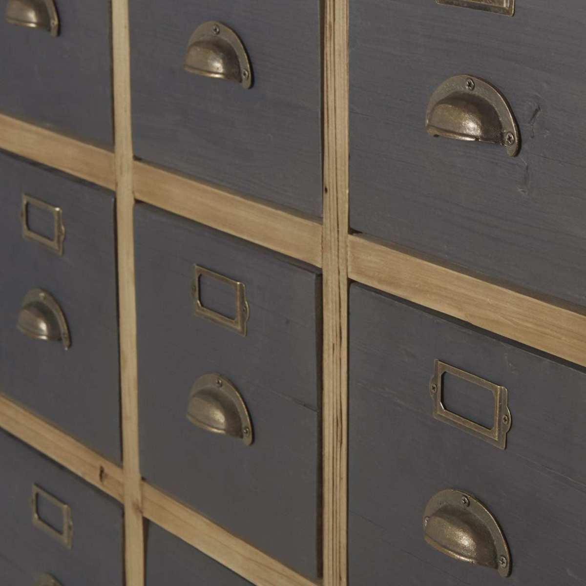 Recycled Pine 15-Drawer Storage Cabinet Toulouse – image 4