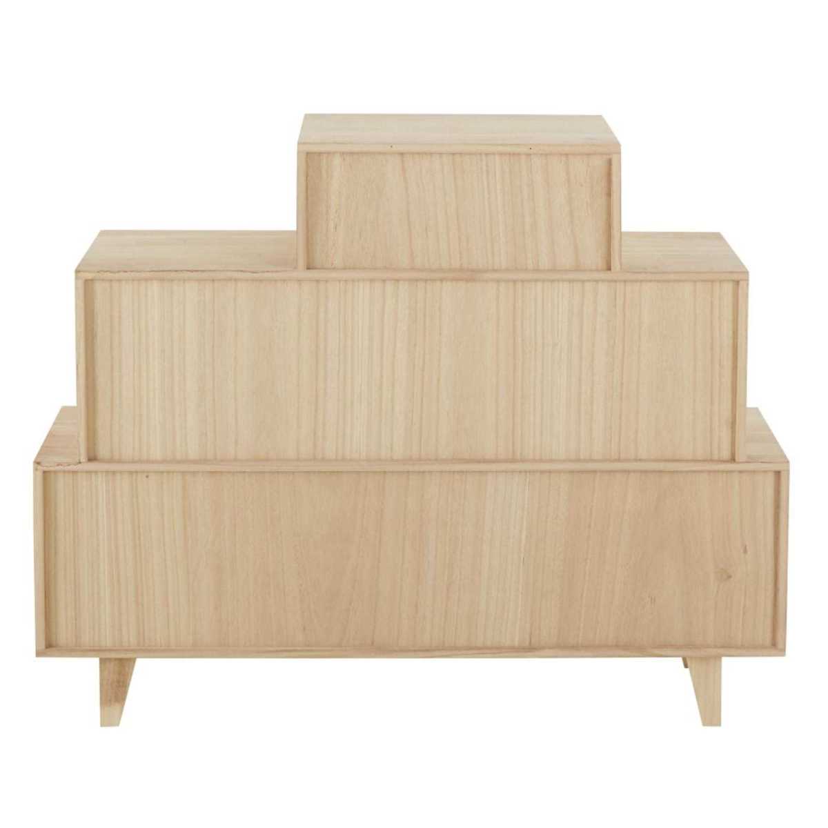 White paulownia 8-drawer destructured cabinet Spring – image 5