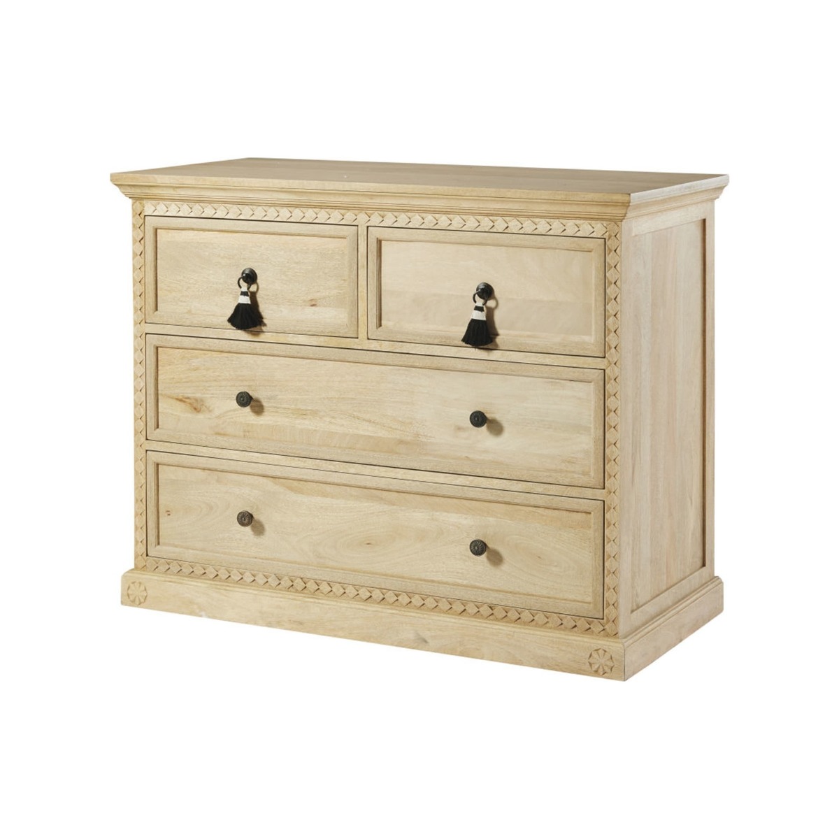 Solid Mango Wood 4-Drawer Chest of Drawers Cherokees – image 2