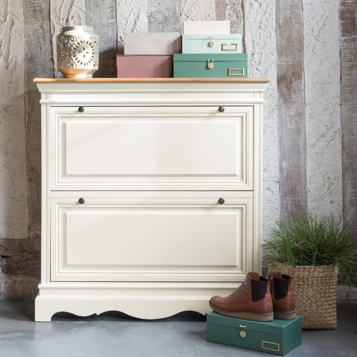 Shoe Cabinet in Cream Léontine – image 3
