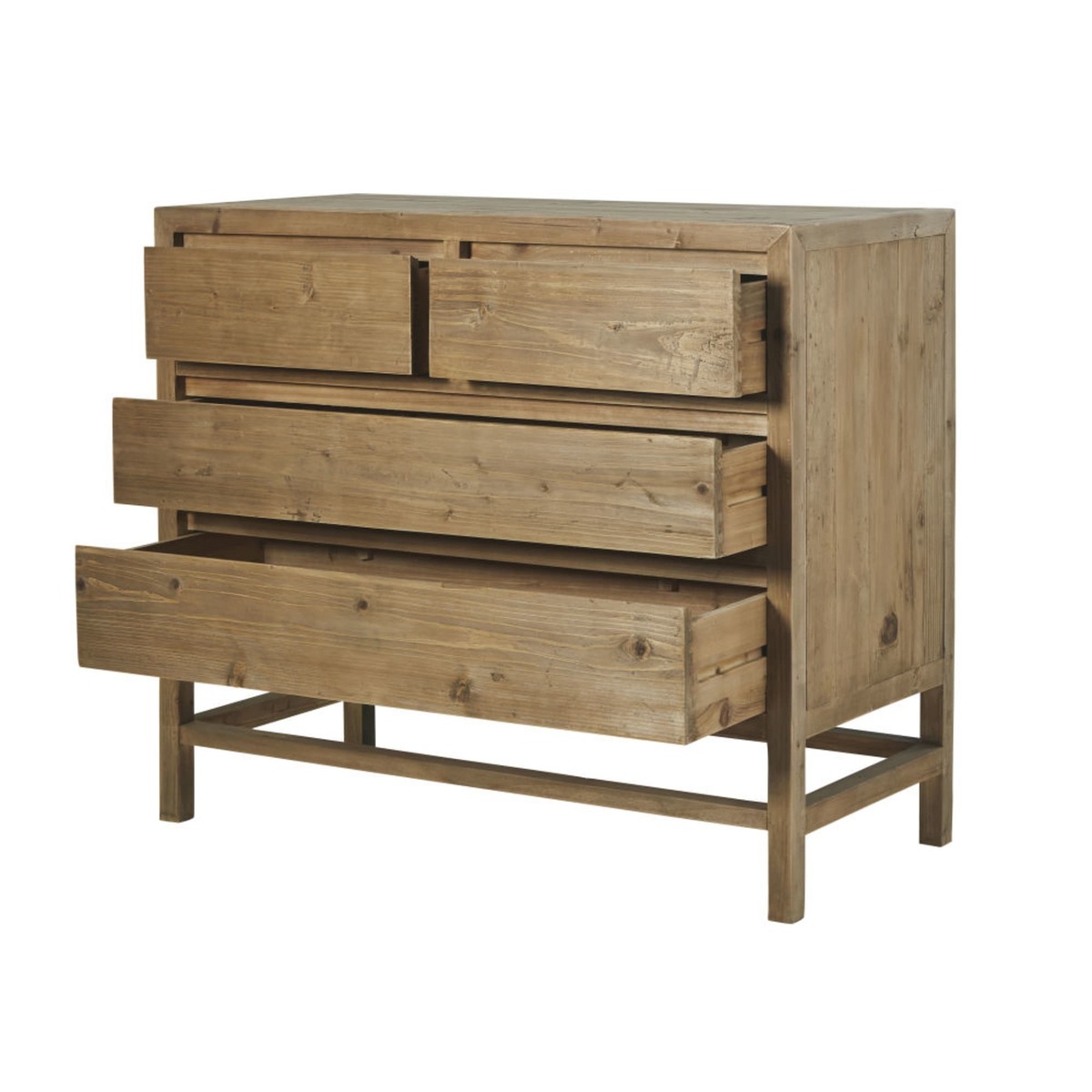 Recycled Pine 4-Drawer Chest of Drawers Cappadoce – image 3