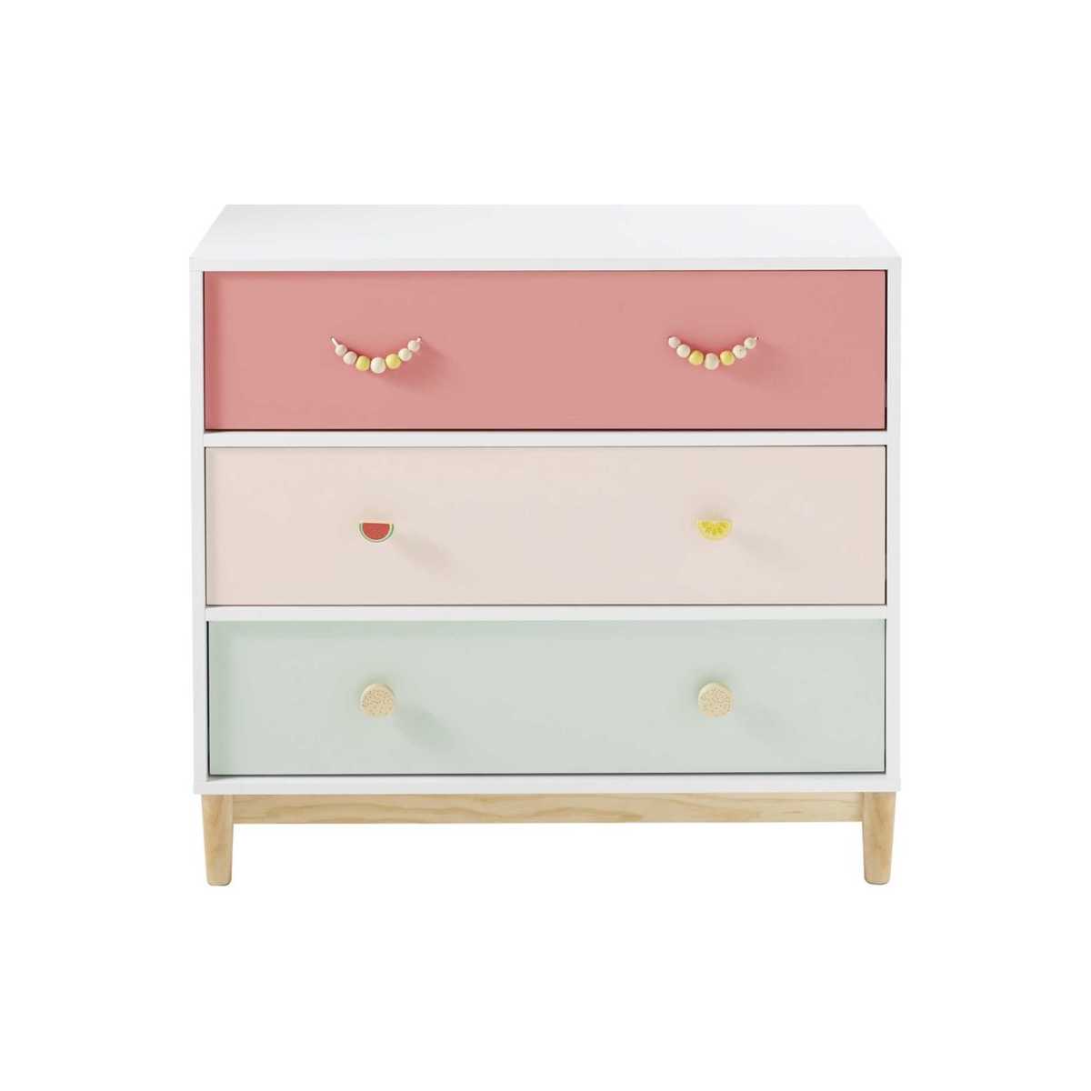 Children's Chest of 3 Drawers Tropicool – image 1