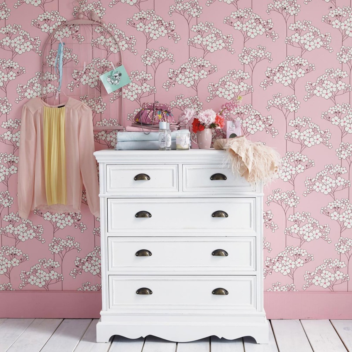 5-Drawer Chest in White Joséphine – image 2