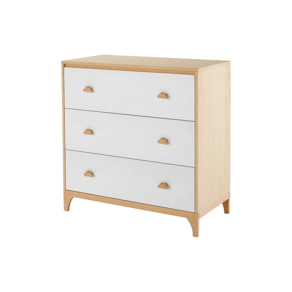 White 3-Drawer Chest – image 2