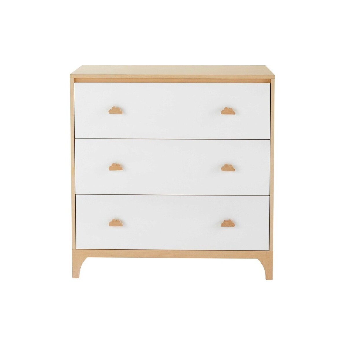 White 3-Drawer Chest – image 1