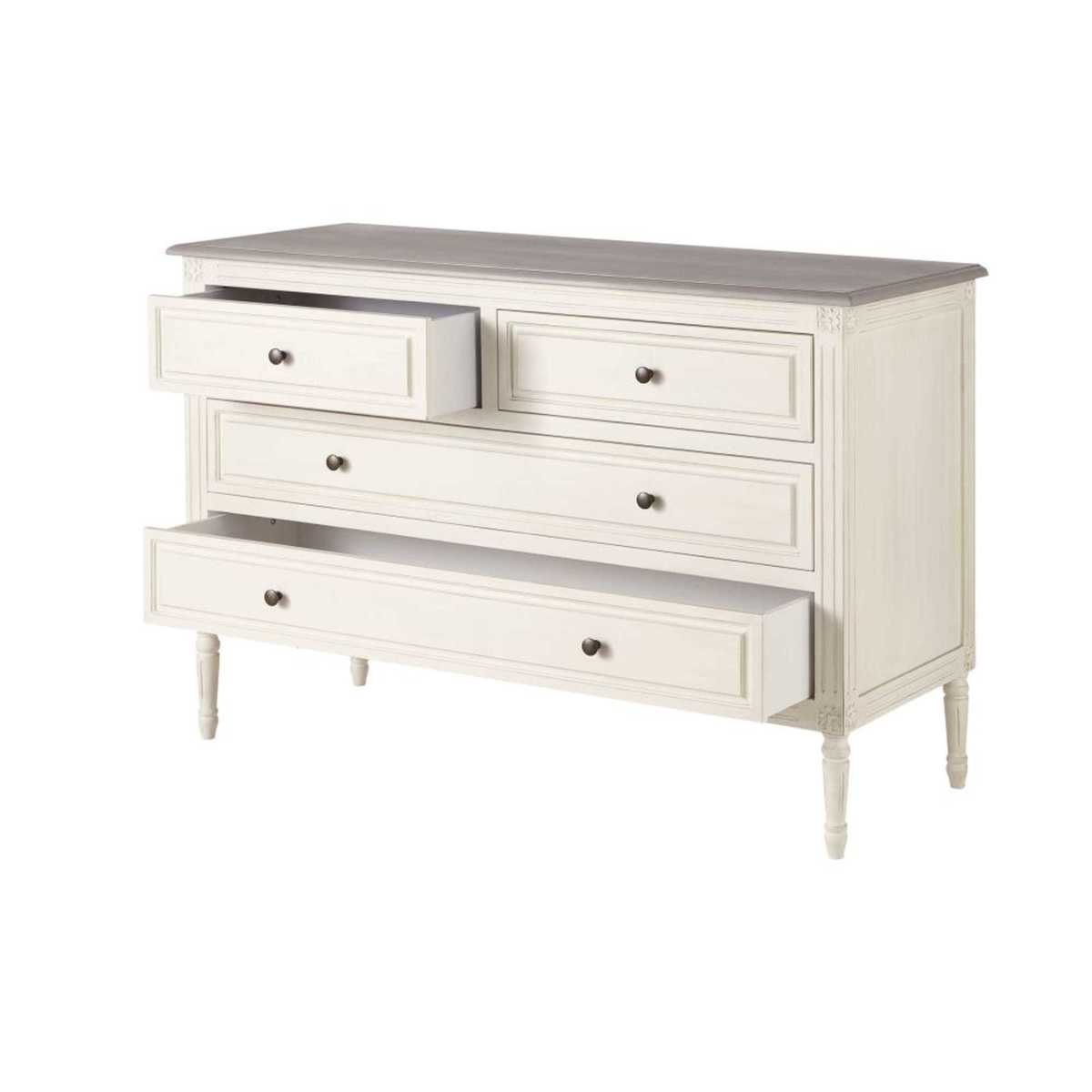 Ivory 4-Drawer Chest of Drawers Camilla – image 3