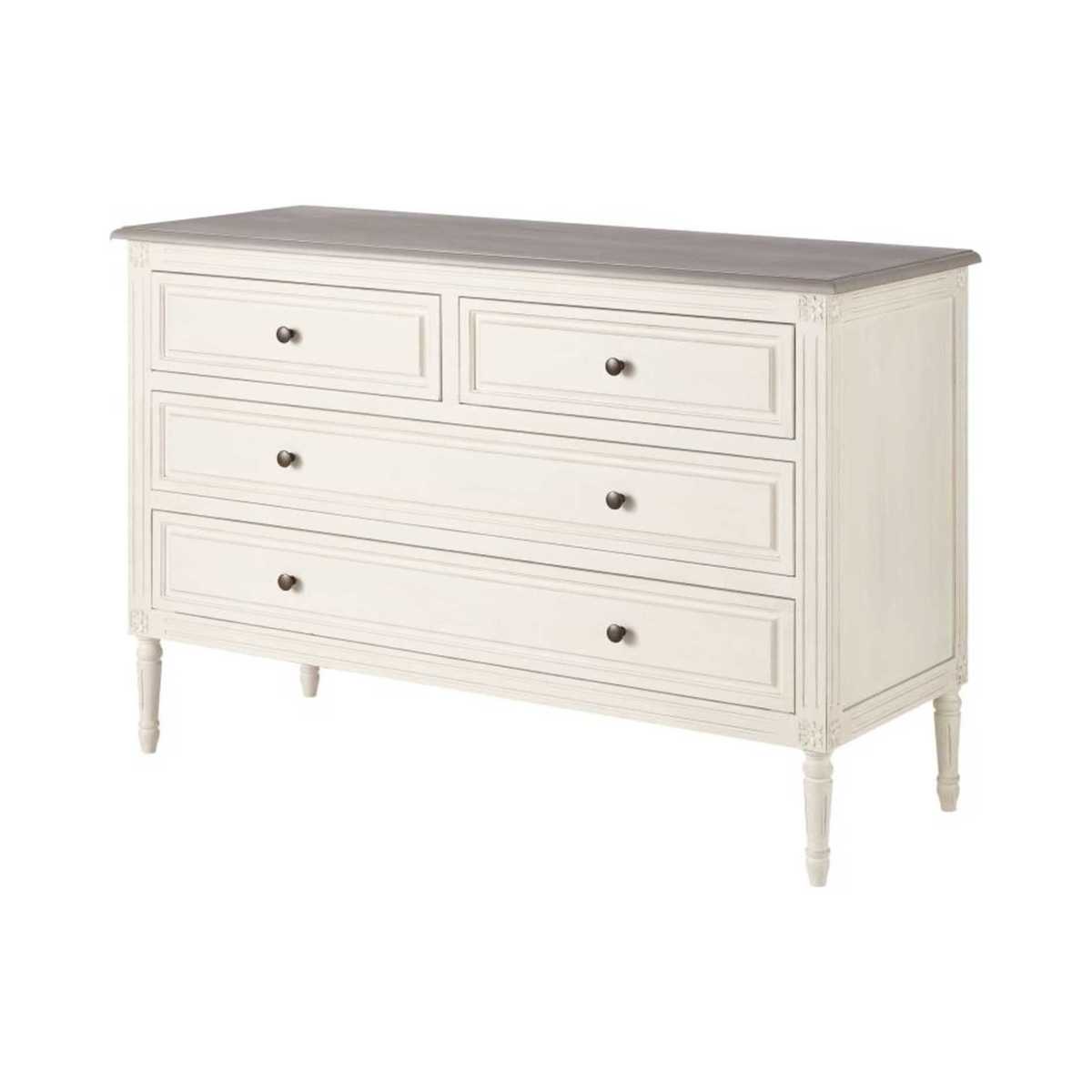 Ivory 4-Drawer Chest of Drawers Camilla – image 2