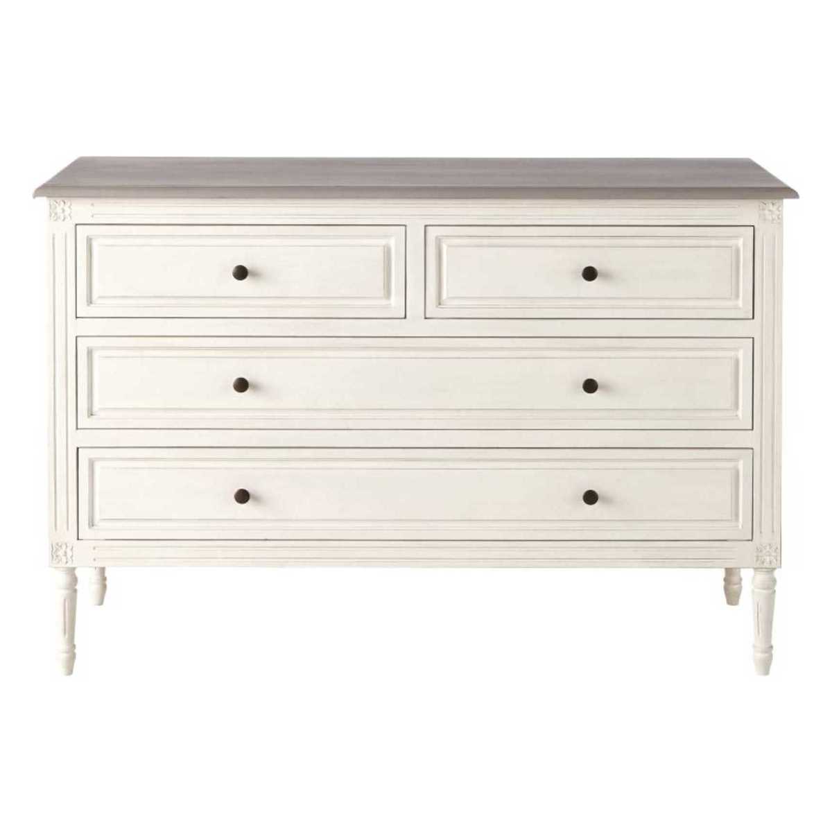 Ivory 4-Drawer Chest of Drawers Camilla – image 1