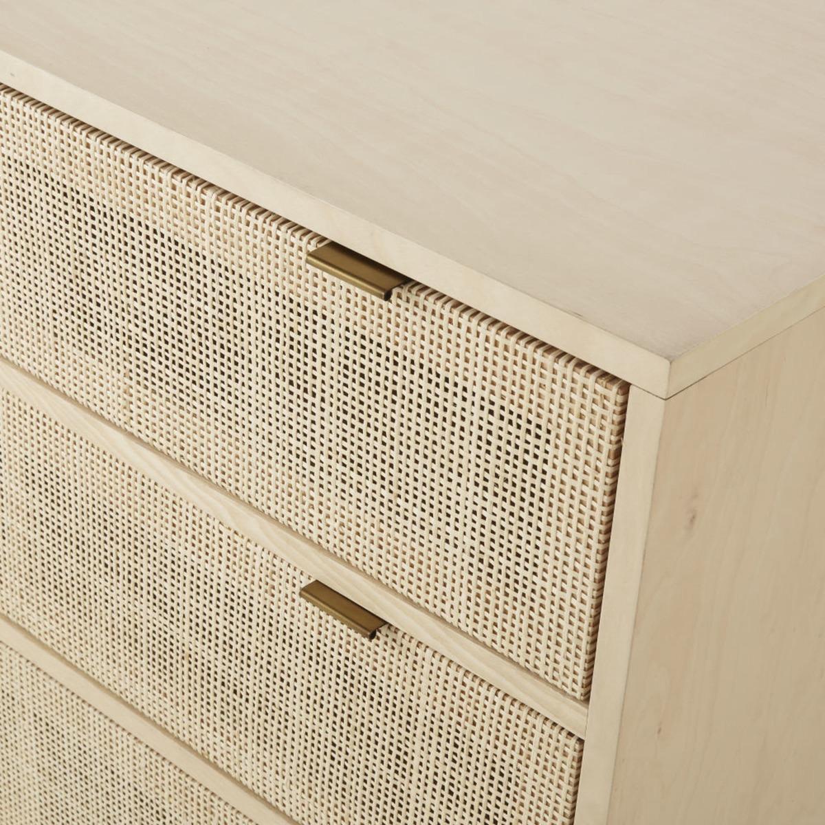 3-Drawer Woven Rattan Chest of Drawers Solstice – image 4