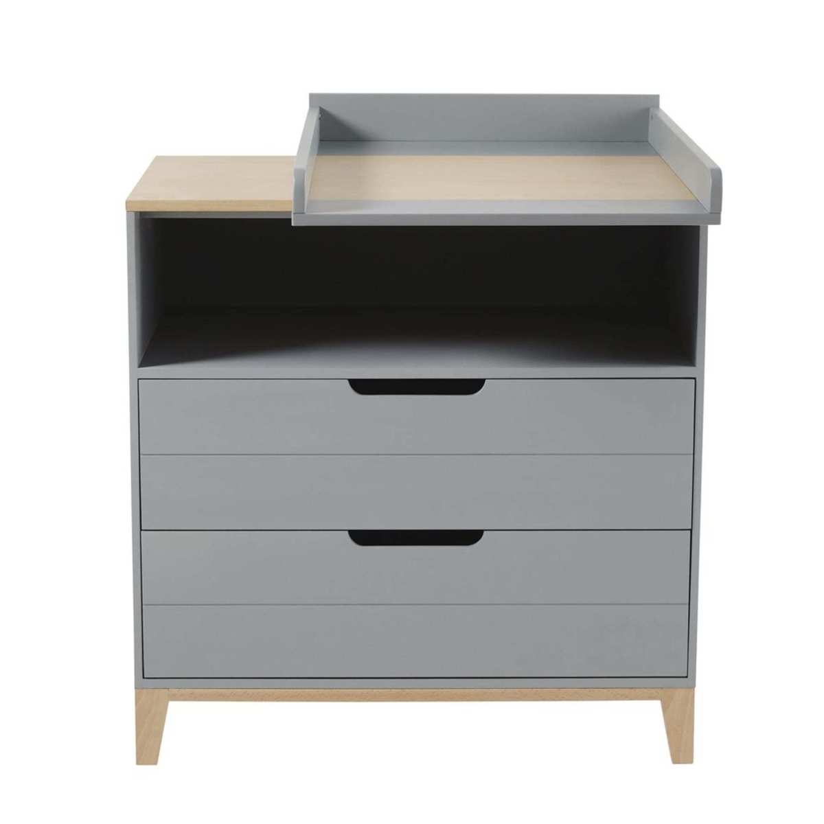 Grey-Blue Chest of 2 Drawers Gaspard – image 6