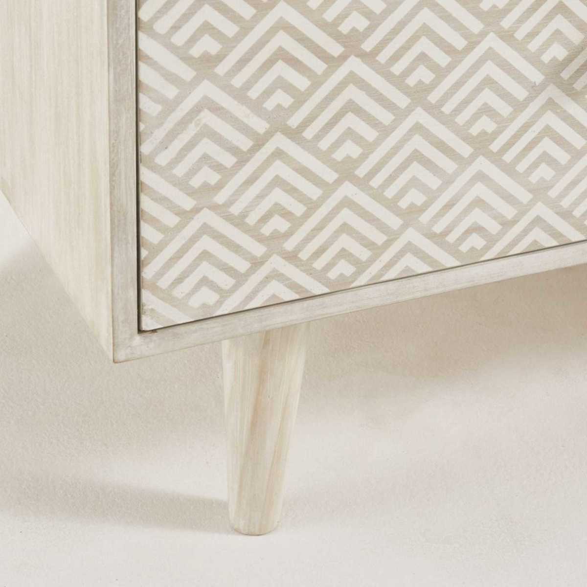 Off-White 5-Drawer 1-Door Storage Cabinet Zen Market – image 6